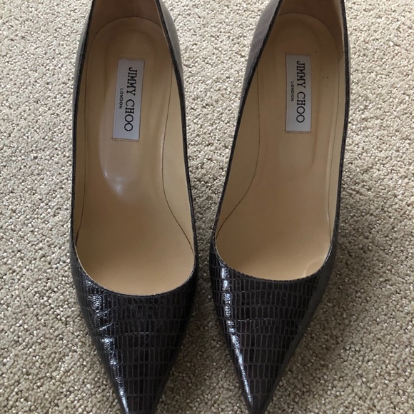 Jimmy Choo Lizard Print Pumps - Picture 5 of 7